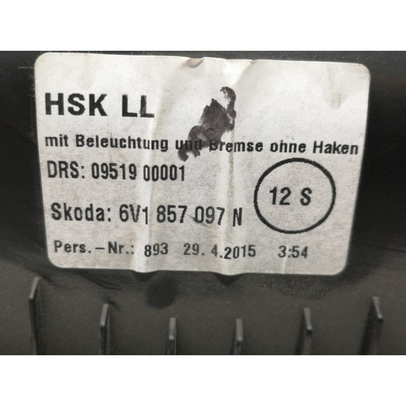 Recambio de guantera para skoda fabia active referencia OEM IAM 6V1857097N  