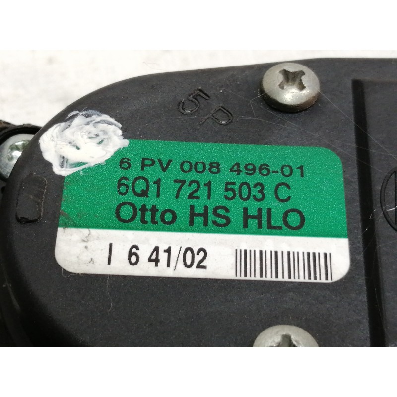 Recambio de potenciometro pedal para audi a3 (8l) 1.6 ambiente referencia OEM IAM 6Q1721503  