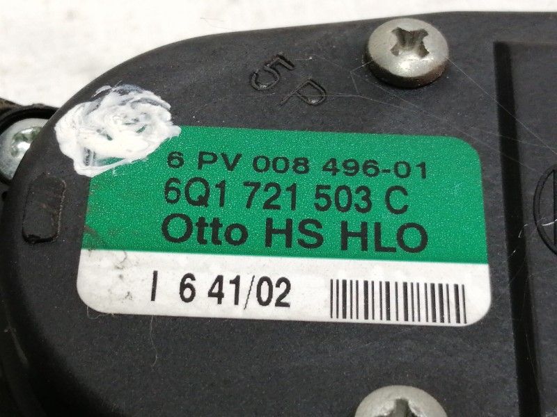 Recambio de potenciometro pedal para audi a3 (8l) 1.6 ambiente referencia OEM IAM 6Q1721503  