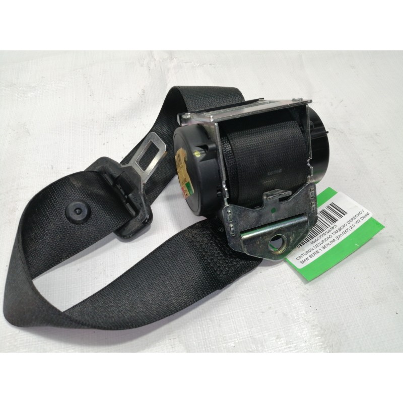Recambio de cinturon seguridad trasero derecho para bmw serie 1 berlina (e81/e87) 2.0 16v diesel referencia OEM IAM 607051100B  