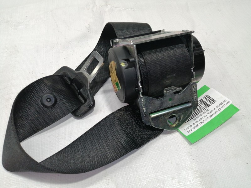 Recambio de cinturon seguridad trasero derecho para bmw serie 1 berlina (e81/e87) 2.0 16v diesel referencia OEM IAM 607051100B  