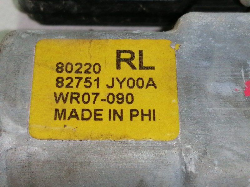 Recambio de elevalunas trasero izquierdo para renault koleos dynamique pack2 referencia OEM IAM 82751JY00A  ELECTRICO