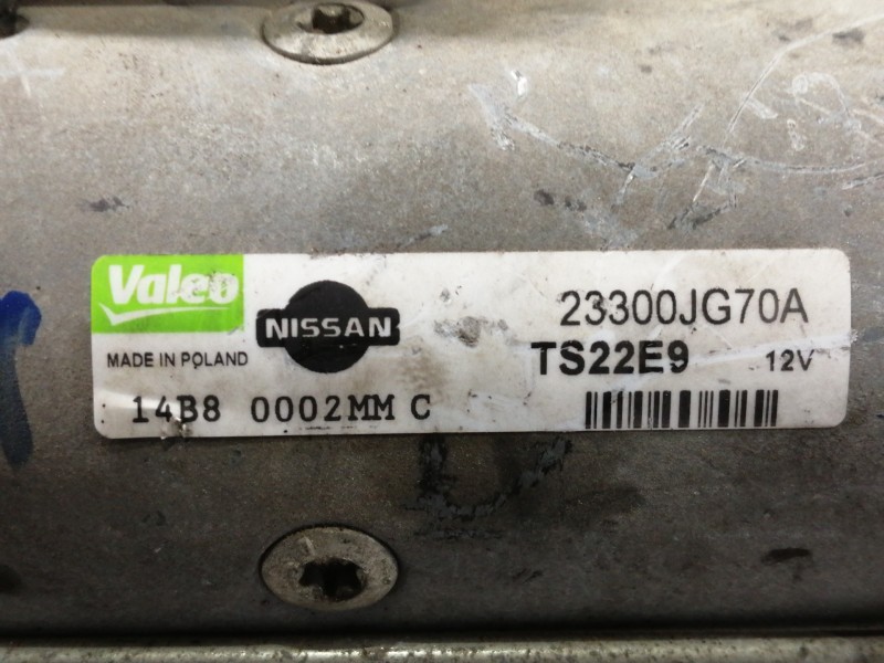Recambio de motor arranque para renault koleos dynamique pack2 referencia OEM IAM 23300JG70A TS22E9 14B80002MMC