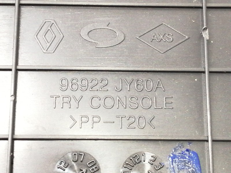 Recambio de apoyabrazos central para renault koleos dynamique pack2 referencia OEM IAM 96922JY60A  CAJON CONSOLA CENTRAL TRASERO