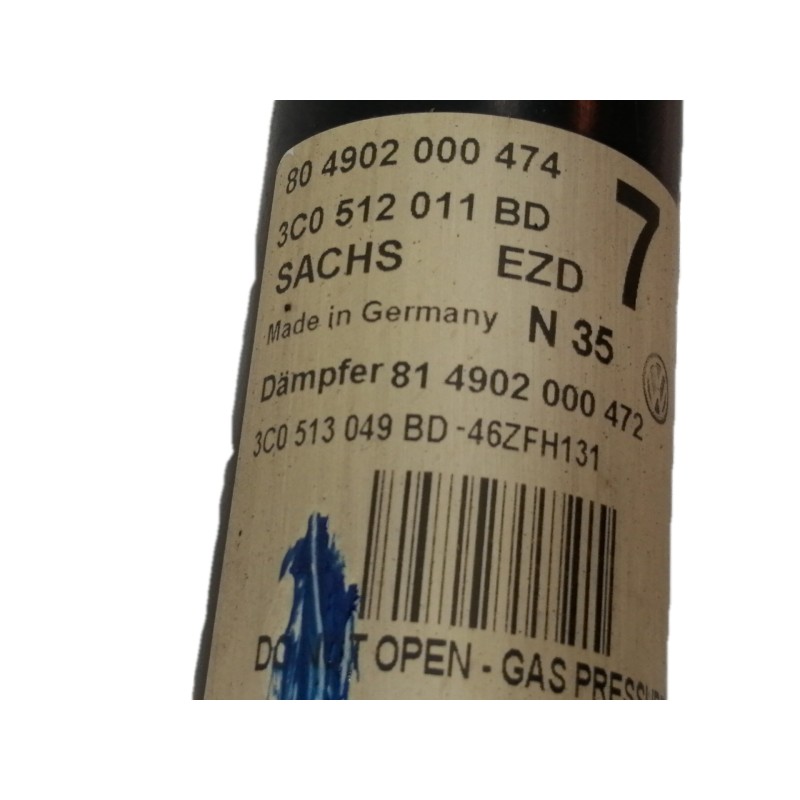 Recambio de amortiguador trasero derecho para volkswagen passat berlina (3c2) trendline referencia OEM IAM   