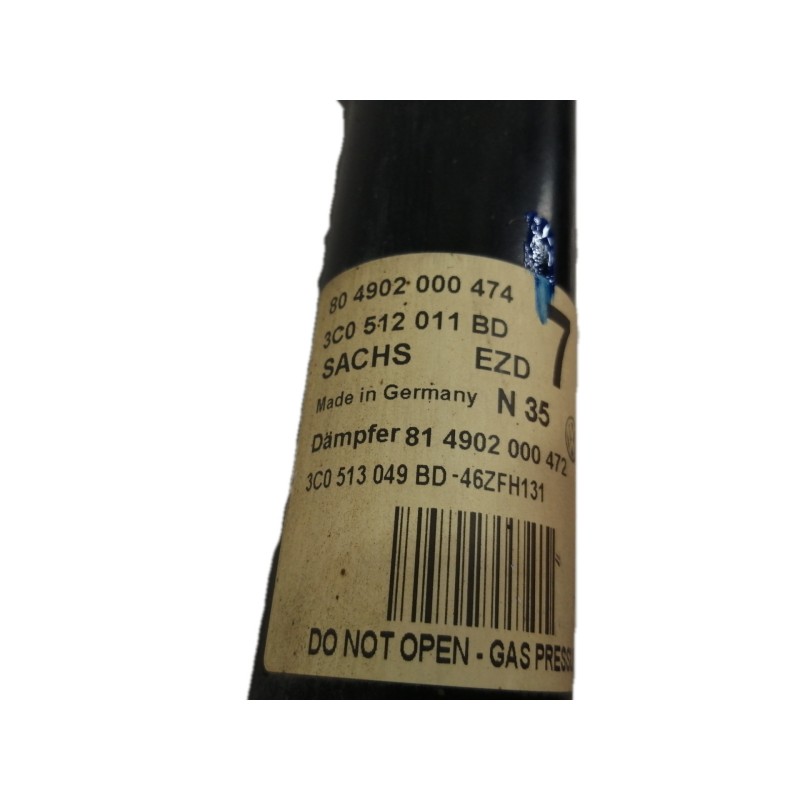 Recambio de amortiguador trasero izquierdo para volkswagen passat berlina (3c2) trendline referencia OEM IAM 804902000474  