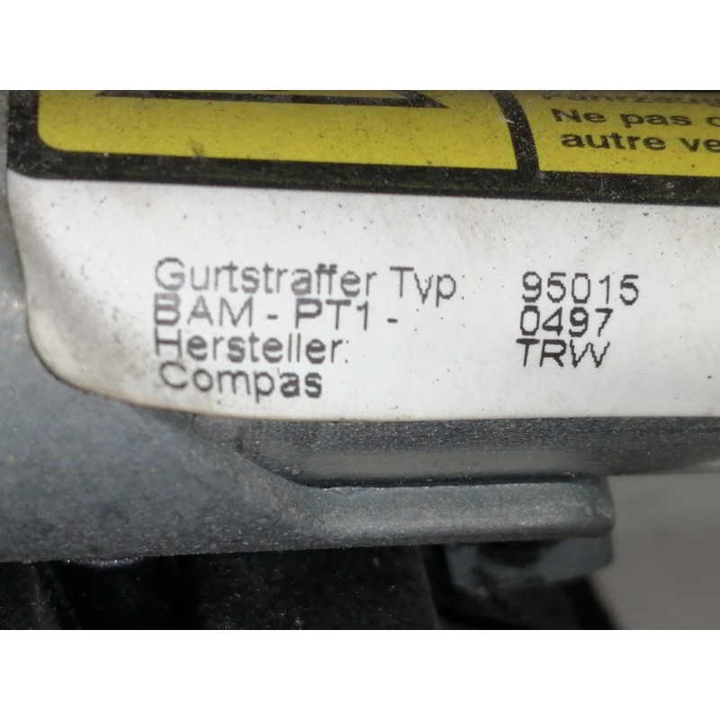 Recambio de cinturon seguridad delantero izquierdo para fiat seicento (187) active referencia OEM IAM 33005801  3 PUERTAS