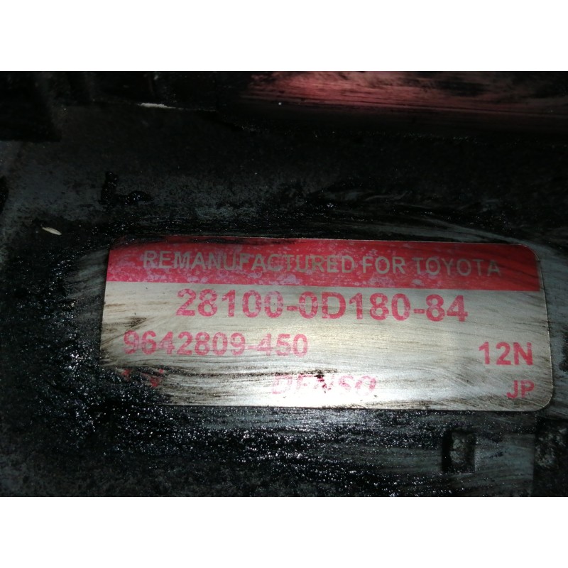 Recambio de motor arranque para toyota avensis wagon (t25) 1.8 sol referencia OEM IAM 281000D18084 9642809450 
