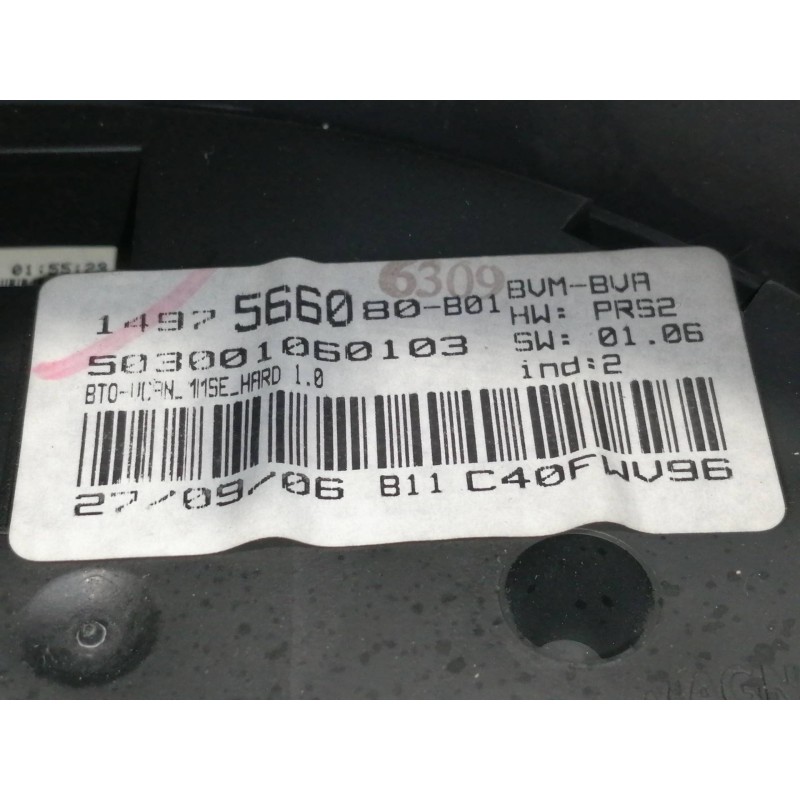 Recambio de pantalla multifuncion para fiat ulysse (179) 2.0 jtd active (100kw)(2008) referencia OEM IAM 1497566080B01 503001060