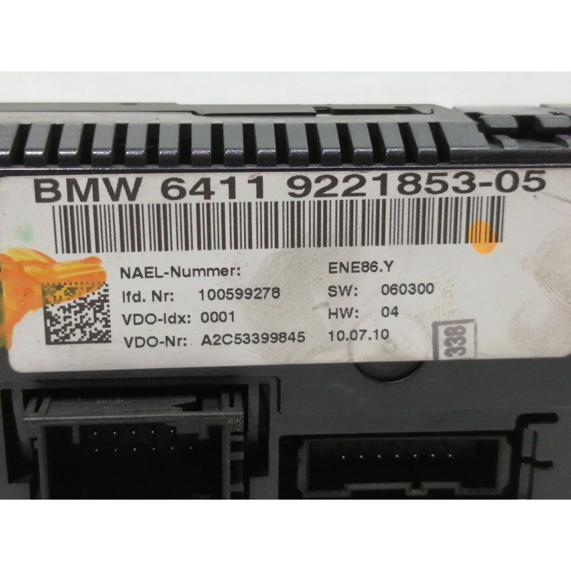 Recambio de mando calefaccion / aire acondicionado para bmw serie 1 coupe (e82) 118d referencia OEM IAM 6411922185305 A2C5339984