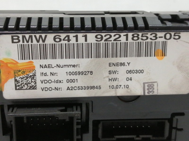 Recambio de mando calefaccion / aire acondicionado para bmw serie 1 coupe (e82) 118d referencia OEM IAM 6411922185305 A2C5339984