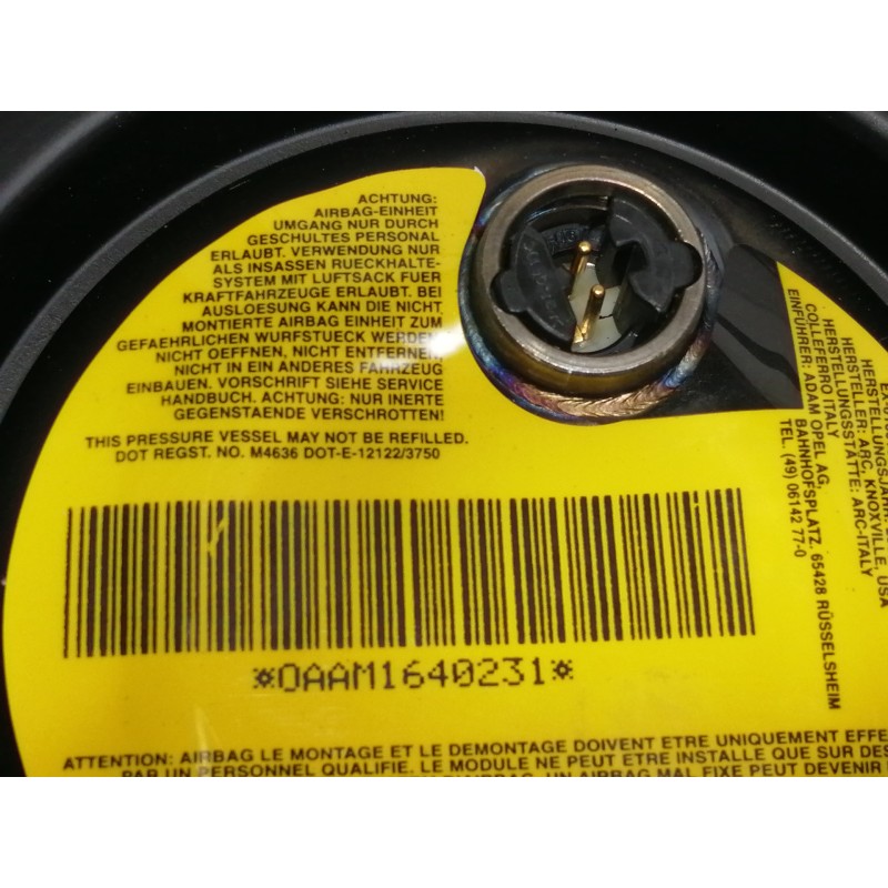 Recambio de airbag delantero izquierdo para opel corsa c club referencia OEM IAM 24454524  