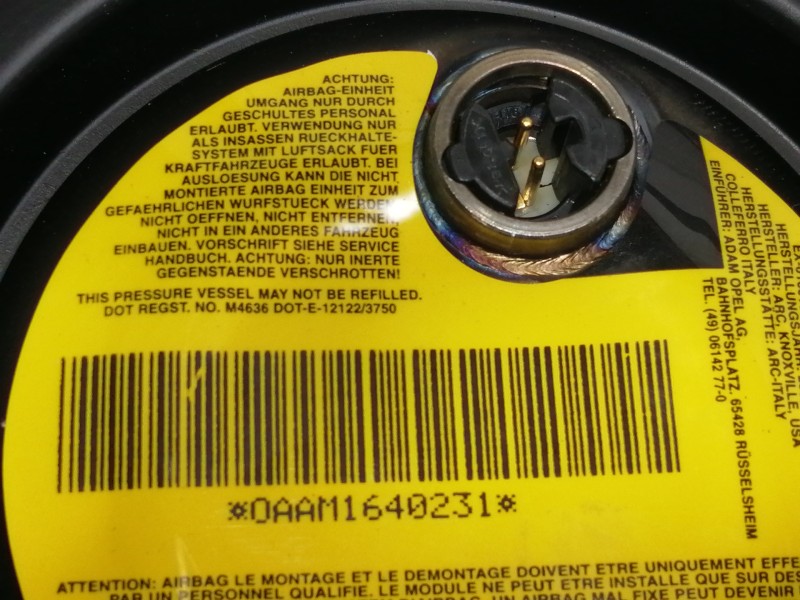 Recambio de airbag delantero izquierdo para opel corsa c club referencia OEM IAM 24454524  