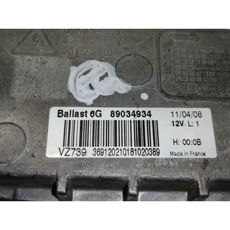 Recambio de centralita faros xenon para citroën c4 coupe vts referencia OEM IAM 6G89034934  