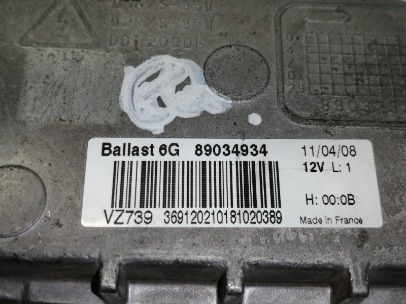 Recambio de centralita faros xenon para citroën c4 coupe vts referencia OEM IAM 6G89034934  