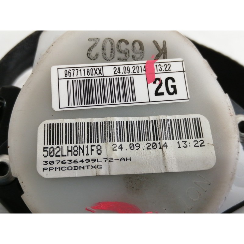 Recambio de cinturon seguridad trasero izquierdo para citroën c4 grand picasso seduction referencia OEM IAM 96771180XX  