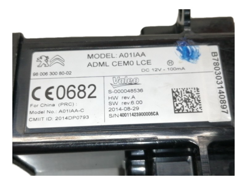 Recambio de conmutador de arranque para citroën c4 grand picasso seduction referencia OEM IAM S000048536  