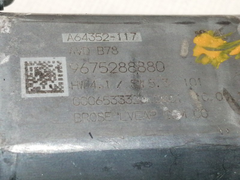 Recambio de elevalunas delantero derecho para citroën c4 grand picasso seduction referencia OEM IAM 9675924680  