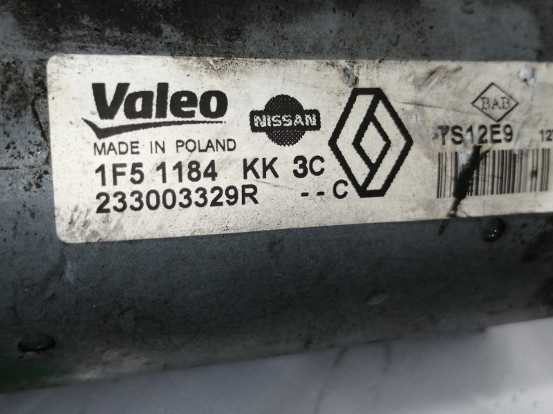 Recambio de motor arranque para dacia dokker ambiance referencia OEM IAM 233003329R  