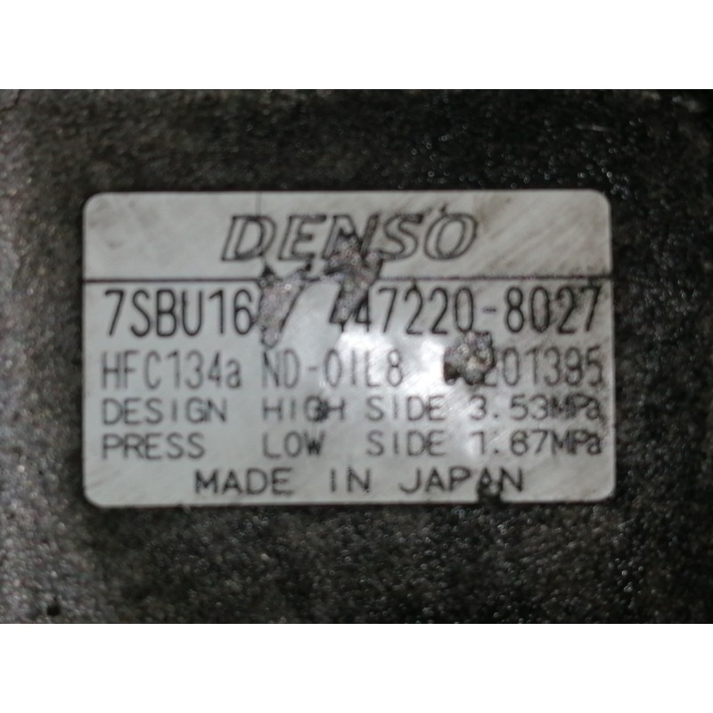 Recambio de compresor aire acondicionado para bmw serie 3 berlina (e46) 320i edition exclusiv referencia OEM IAM 4472208027 7SBU