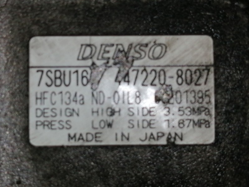 Recambio de compresor aire acondicionado para bmw serie 3 berlina (e46) 320i edition exclusiv referencia OEM IAM 4472208027 7SBU