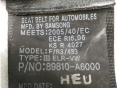 Recambio de cinturon seguridad trasero izquierdo para hyundai i30 (gd) classic referencia OEM IAM 89810A6000   2