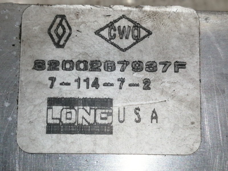 Recambio de enfriador aceite motor para renault clio iii authentique referencia OEM IAM 8200287937F  