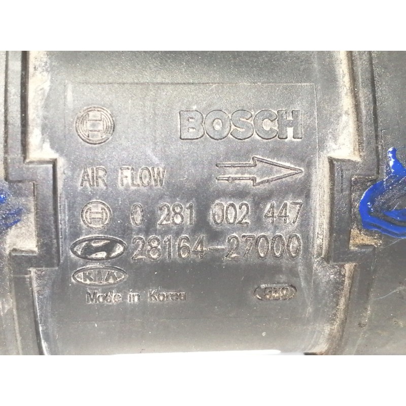 Recambio de caudalimetro para kia carens 2.0 crdi ex monovolumen referencia OEM IAM 0281002447  