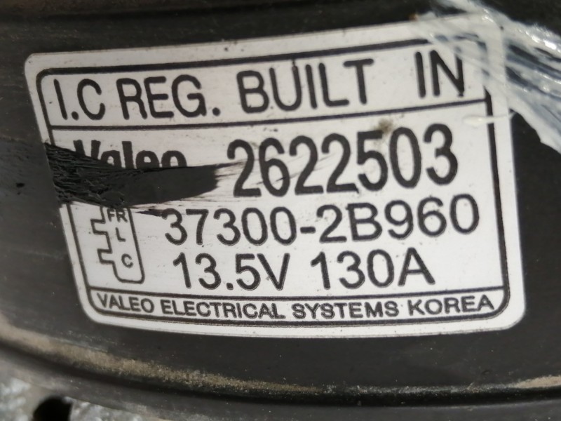 Recambio de alternador para hyundai i30 (gd) style referencia OEM IAM 373002B960  