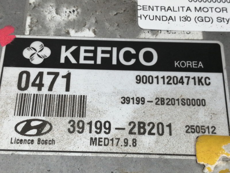Recambio de centralita motor uce para hyundai i30 (gd) style referencia OEM IAM 391992B201 9001120471KC 391992B201S0000