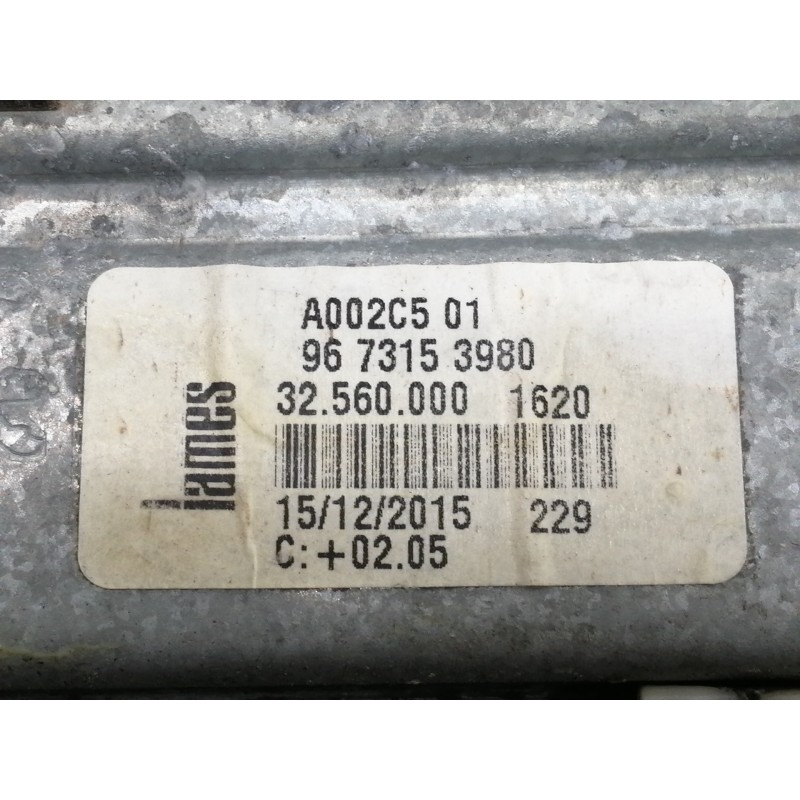 Recambio de elevalunas trasero izquierdo para peugeot 208 active referencia OEM IAM 9673153980 A002C501 32560000 MANUAL