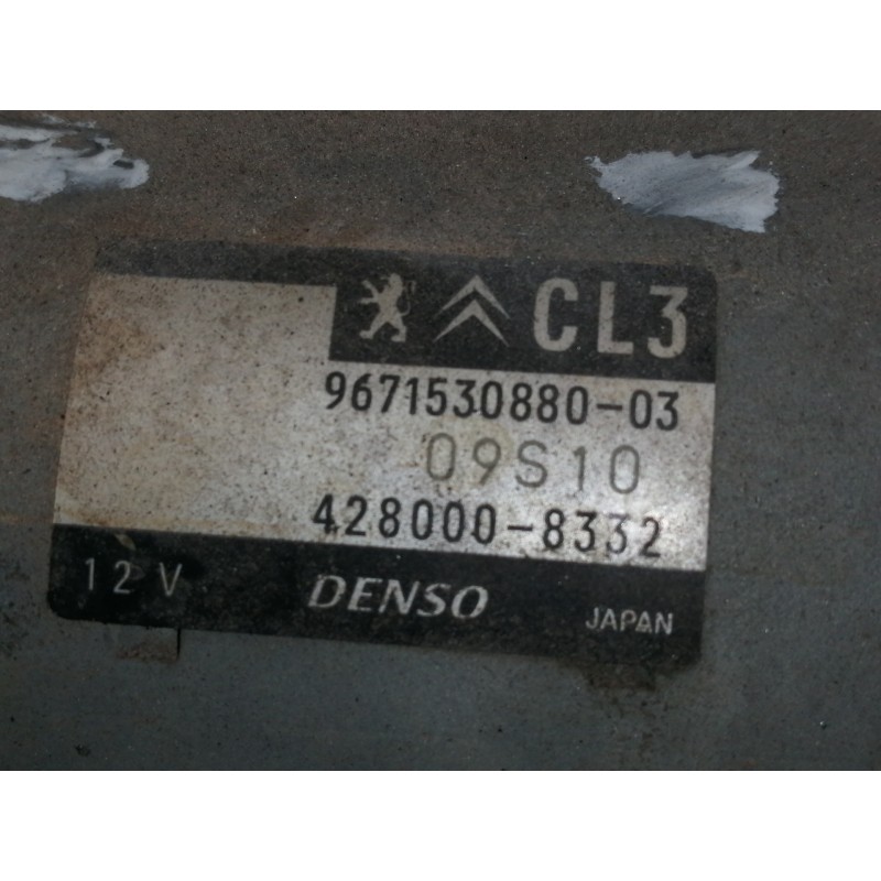 Recambio de motor arranque para peugeot 208 active referencia OEM IAM 9671530880  