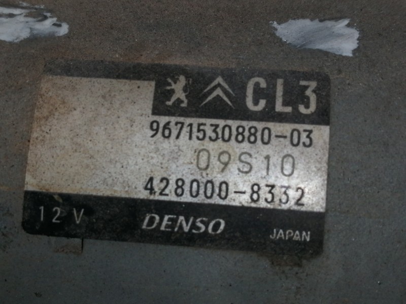 Recambio de motor arranque para peugeot 208 active referencia OEM IAM 9671530880  