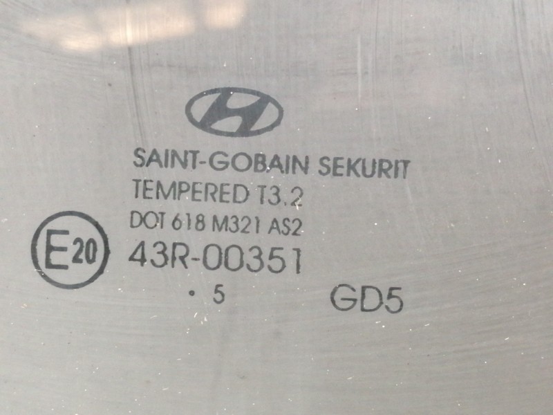 Recambio de luna trasera derecha para hyundai i30 (gd) style referencia OEM IAM CRISTALPUERTA  