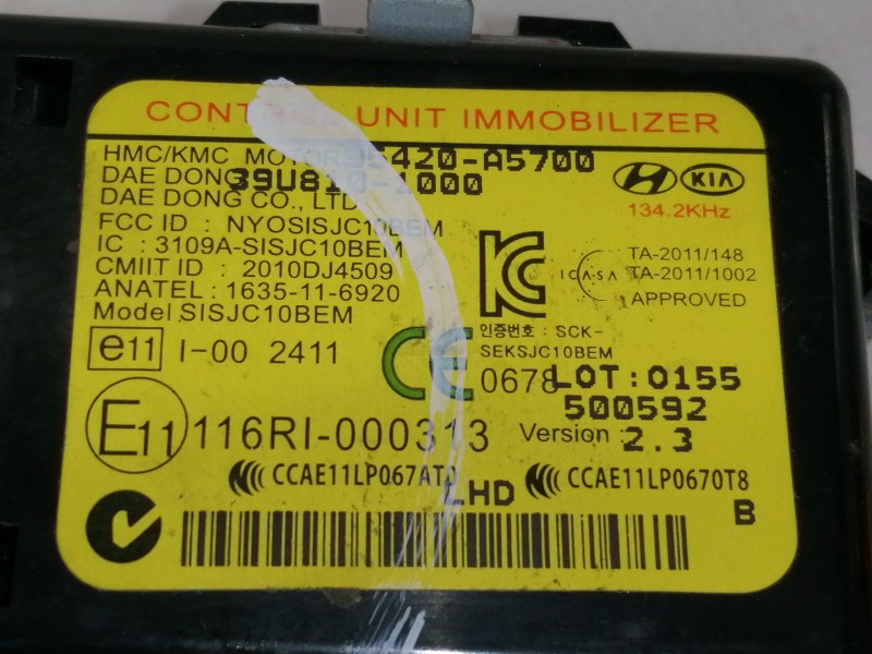 Recambio de modulo electronico para hyundai i30 (gd) style referencia OEM IAM 95420A5700  