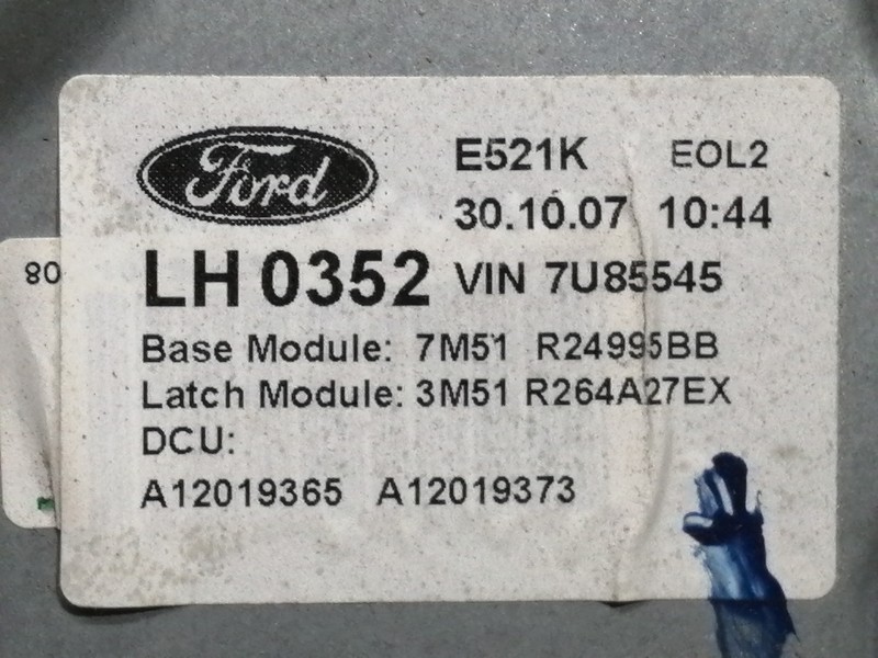 Recambio de elevalunas trasero izquierdo para ford c-max (cb3) ghia referencia OEM IAM 7M51R24995BB 3M51R264A27EX MANUAL