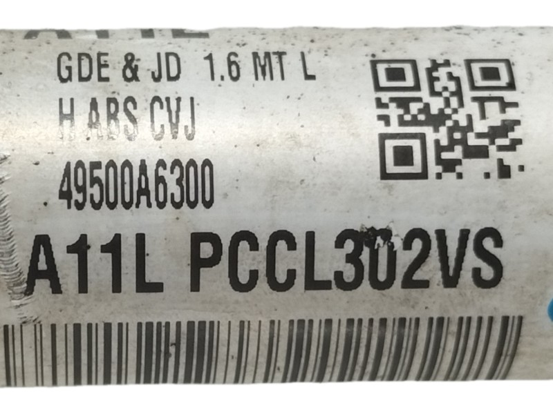 Recambio de transmision delantera derecha para hyundai i30 (gd) style referencia OEM IAM 49500A6300  