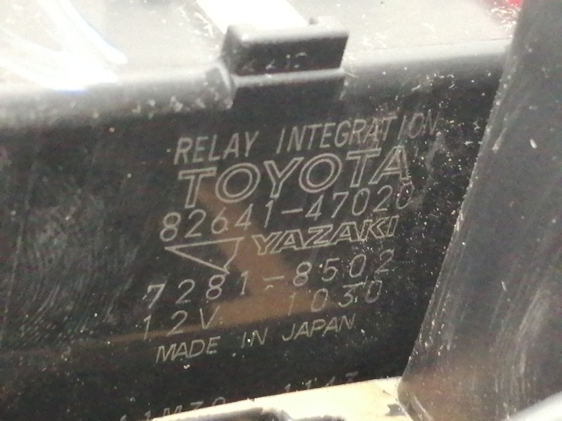 Recambio de caja reles / fusibles para toyota rav 4 (a3) advance referencia OEM IAM 3WXA1 72818502 8264147020 