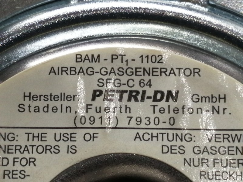 Recambio de airbag delantero izquierdo para volkswagen touran (1t1) trendline referencia OEM IAM 6018838  