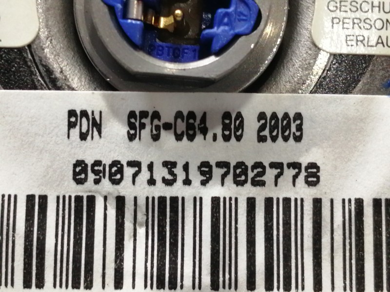Recambio de airbag delantero izquierdo para volkswagen touran (1t1) trendline referencia OEM IAM 6018838  