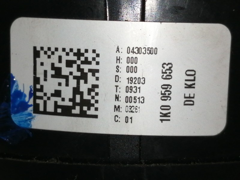 Recambio de anillo airbag para volkswagen touran (1t1) trendline referencia OEM IAM 1K0959653  