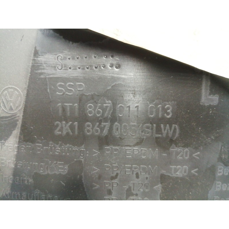 Recambio de guarnecido puerta delantera izquierda para volkswagen touran (1t1) trendline referencia OEM IAM W120033219553TV 1T18