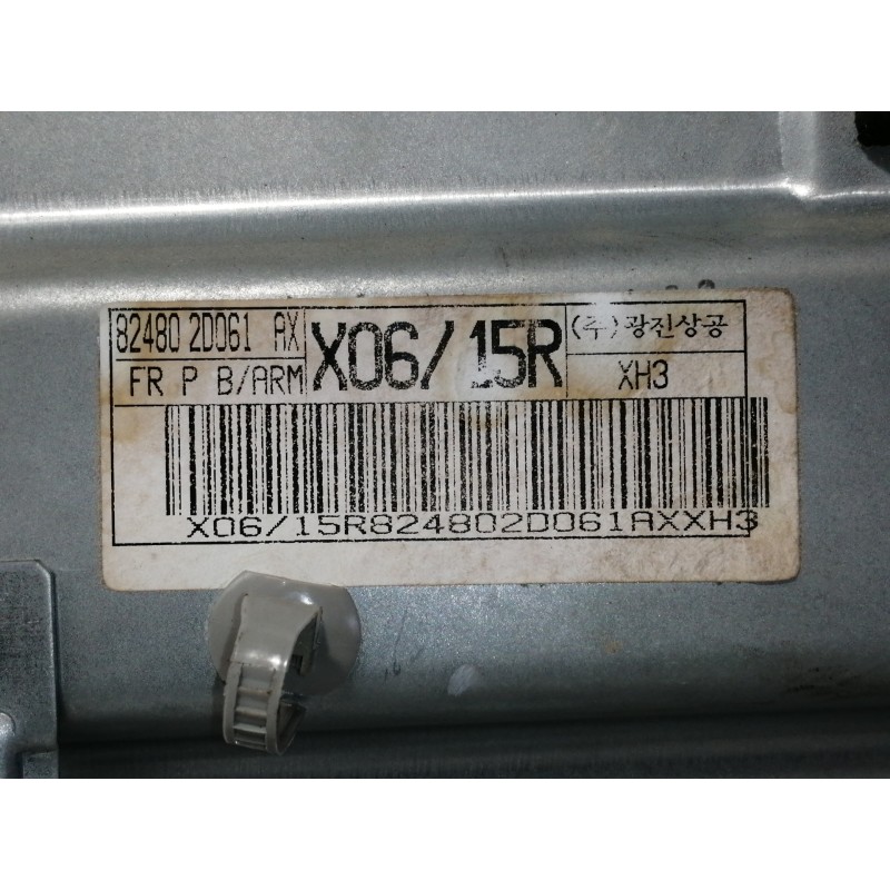 Recambio de elevalunas delantero derecho para hyundai elantra (xd) 1.6 gls (4-ptas.) referencia OEM IAM 824802D061AX  