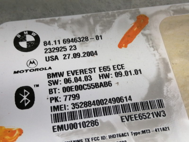 Recambio de modulo electronico para bmw serie 7 (e65/e66) 730d referencia OEM IAM 84116946328  