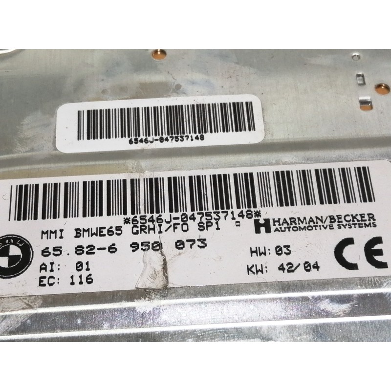 Recambio de modulo electronico para bmw serie 7 (e65/e66) 730d referencia OEM IAM 65826950073  