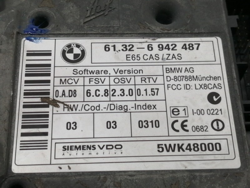 Recambio de conmutador de arranque para bmw serie 7 (e65/e66) 730d referencia OEM IAM 61326942487  