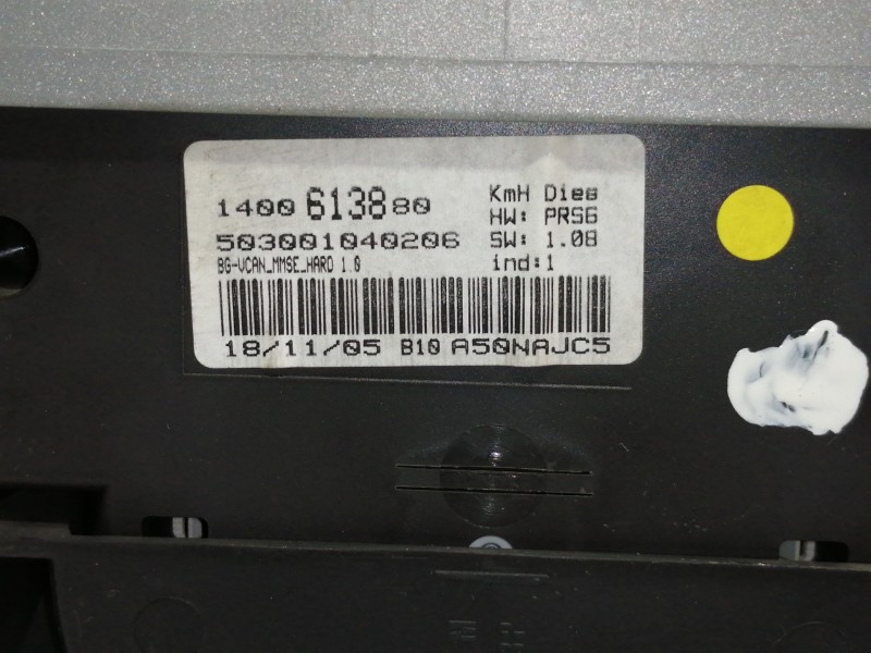 Recambio de cuadro instrumentos para fiat ulysse (179) 2.2 jtd emotion pro referencia OEM IAM 1400613880  