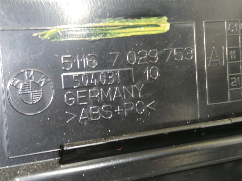 Recambio de guantera para bmw serie 7 (e65/e66) 730d referencia OEM IAM 51167027427  