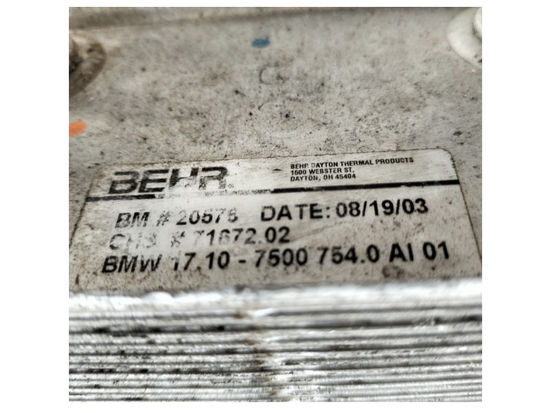 Recambio de radiador agua para bmw x5 (e53) 3.0 24v turbodiesel cat referencia OEM IAM 57AT  