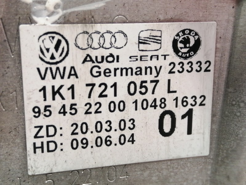 Recambio de pedal freno para volkswagen golf v berlina (1k1) trendline referencia OEM IAM 1K1721057L  